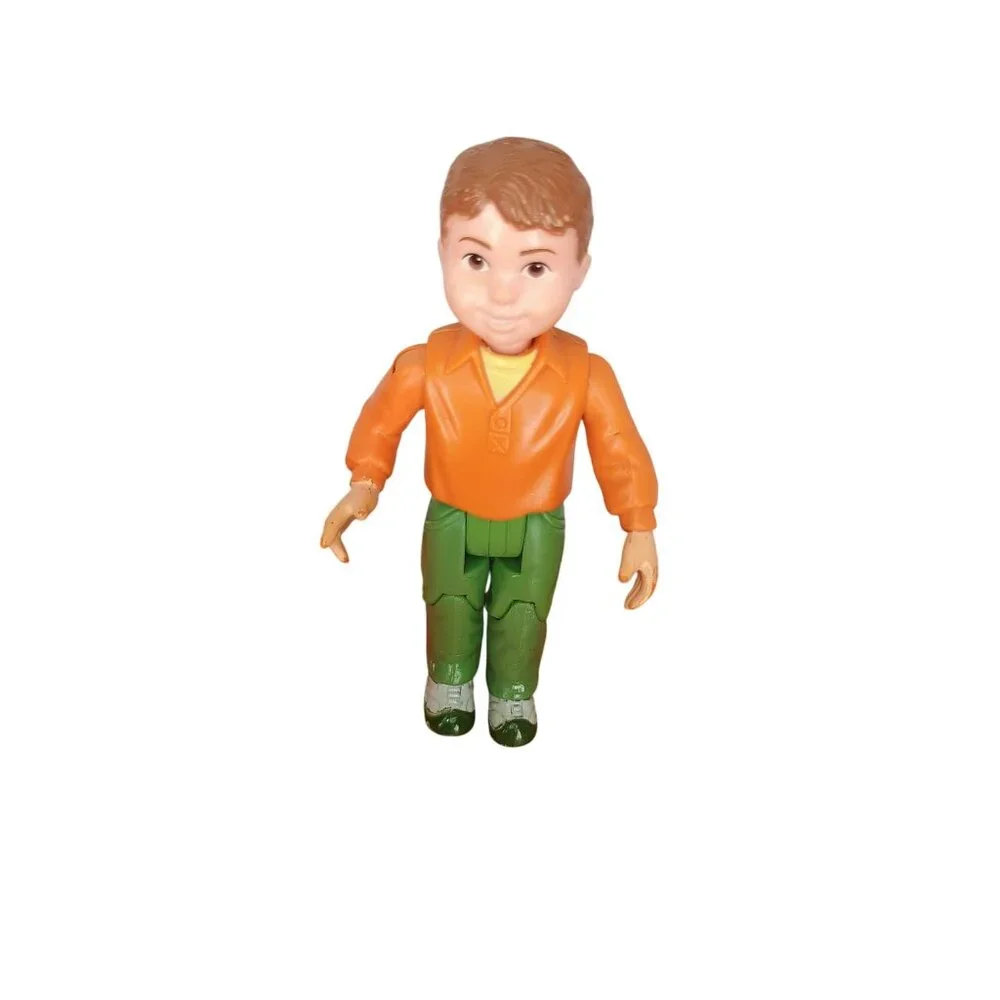 FISHER‎ PRICE Loving Family Dollhouse BOY BROTHER Doll in ORANGE SHIRT 2006 Son